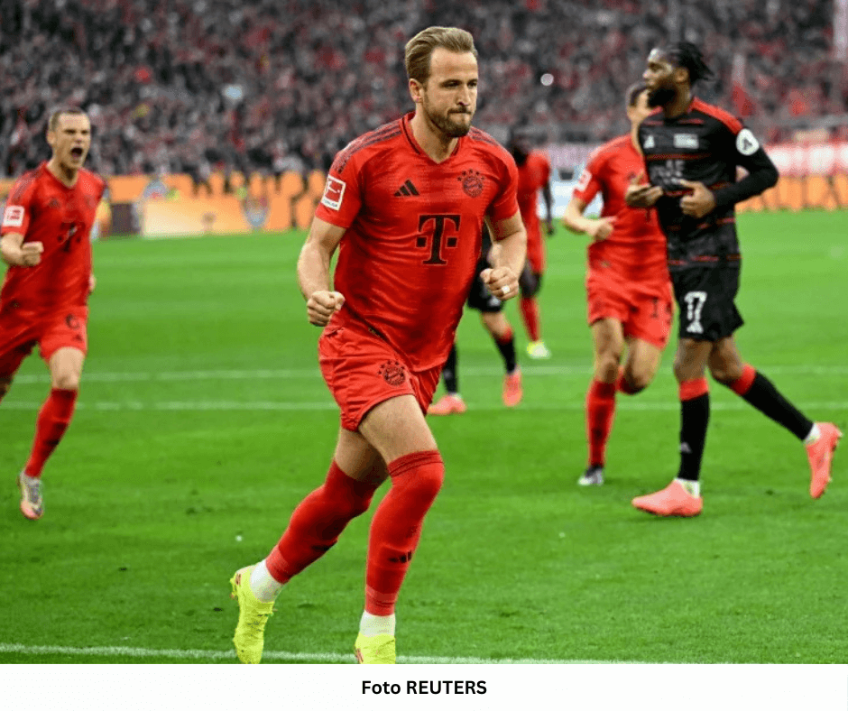 DUA GOL KANE KEKALKAN BAYERN DI PUNCAK BUNDESLIGA