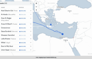11 KAPAL FLOTILA BANTUAN KINI 545 KM DARI PERAIRAN GAZA