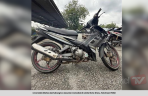 LIMA LELAKI DITAHAN BERHUBUNG KES CURI MOTOSIKAL DI KOTA BHARU