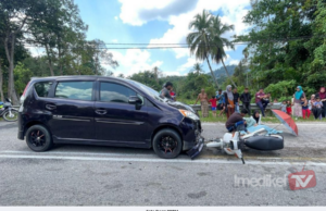 PENUNGGANG MOTOSIKAL MAUT BABIT TIGA KENDERAAN