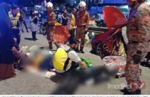 DUA MAUT, LIMA TERSELAMAT DALAM KEMALANGAN MYVI, BMW DI TANAH MERAH