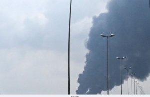 KUWAIT TANGANI KEBAKARAN TANGKI MINYAK SELEPAS SERANGAN DRON