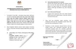 NAIK TARAF MyNIISe, BEBERAPA PERKHIDMATAN DIGITAL DIJANGKA TERGANGGU