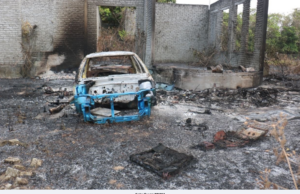 WANITA DITAHAN KERANA BAKAR SAMPAH SEHINGGA MEREBAK KE SEMAK, MUSNAH HARTA BENDA