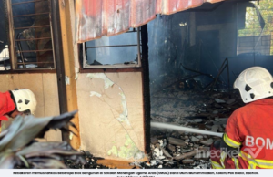 TIADA MANGSA DALAM KEBAKARAN ASRAMA, PELAJAR DILINDUNGI DI PADANG SEKOLAH- PENGETUA