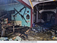 TIGA BERANAK MELECUR DALAM KEBAKARAN RUMAH DI TUMPAT