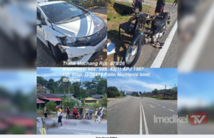 EMPAT PELAJAR CEDERA PARAH DALAM KEMALANGAN DI MACHANG