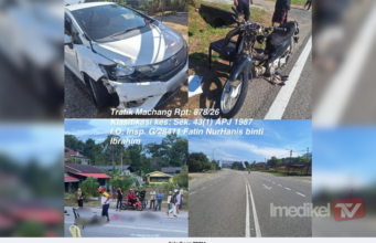 EMPAT PELAJAR CEDERA PARAH DALAM KEMALANGAN DI MACHANG