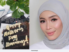 AMYZA SEBAK TERIMA HADIAH HARI IBU DARIPADA ANDRIAN