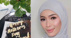 AMYZA SEBAK TERIMA HADIAH HARI IBU DARIPADA ANDRIAN