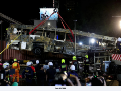 8 MAUT, LEBIH 30 CEDERA, BAS TERBAKAR DIREMPUH KERETA API KARGO