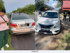 MERCEDES MEWAH DISITA, WARGA CHINA ANTARA TIGA PEMANDU TANPA LESEN DICEKUP JPJ MELAKA