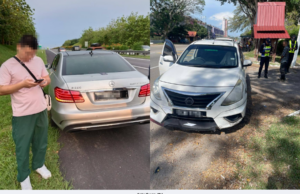 MERCEDES MEWAH DISITA, WARGA CHINA ANTARA TIGA PEMANDU TANPA LESEN DICEKUP JPJ MELAKA