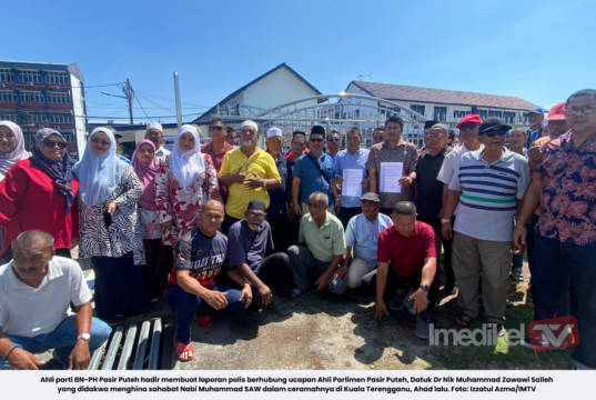 UCAPAN KONTROVERSI NIK MUHAMMAD ZAWAWI CETUS KEMARAHAN, LAPORAN POLIS DIBUAT BN-PH PASIR PUTEH