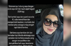 SEMAKIN SAYA BIARKAN SEMAKIN MELAMPAU – IBU ZAHIRAH MACWILSON