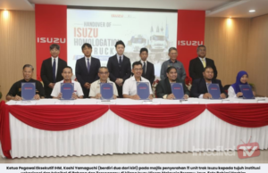 ISUZU HICOM MALAYSIA SUMBANG 11 UNIT TRAK, BUKTI SOKONG TVET