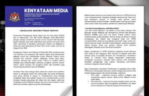 “JOM MALAYSIA” PERKASA PRODUK TEMPATAN, KPDN LANCAR TRANSFORMASI KEMPEN BELI BARANGAN BUATAN MALAYSIA