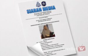 POLIS MOHON BANTUAN KESAN WANITA WARGA EMAS HILANG