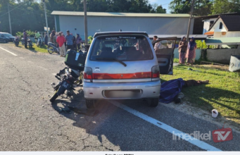 SUAMI ISTERI WARGA EMAS MAUT DALAM NAHAS MOTOSIKAL