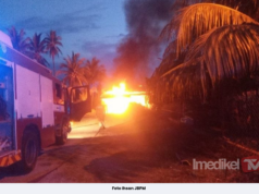 RUMAH SEPARUH KEKAL MUSNAH DALAM KEBAKARAN DI KAMPUNG BADAK