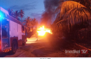 RUMAH SEPARUH KEKAL MUSNAH DALAM KEBAKARAN DI KAMPUNG BADAK