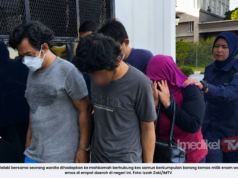 TIGA PENGANGGUR DIDAKWA SAMUN BERKUMPULAN BARANG KEMAS ENAM WARGA EMAS