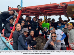 22 PENYELAM BERJAYA PINDAHKAN 100 KILOGRAM PUKAT HANTU DI PERAIRAN TIOMAN