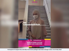 ABBY MUAT NAIK UCAPAN ‘ALHAMDULILLAH’
