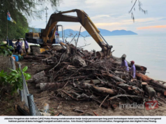 PEMASANGAN BEG PASIR DI BATU FERINGGHI TIDAK JEJAS AKTIVITI PELANCONGAN