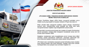 JPN SABAH SAHKAN MURID TERJATUH DI SEKOLAH, TIADA KECEDERAAN SERIUS