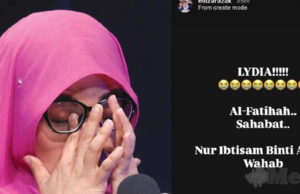 ELLIZA RAZAK KONGSI BERITA SEDIH PEMERGIAN LYDIA IBTISAM
