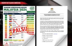 JAS NAFI INFOGRAFIK ‘RANKING KEBERSIHAN NEGERI MALAYSIA 2024’, MINTA ORANG RAMAI HENTI SEBAR MAKLUMAT PALSU