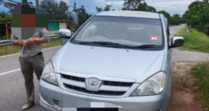 PADAH PANDU INNOVA TANPA LESEN, WARGA CHINA DITAHAN