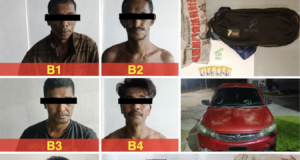 LIMA DITAHAN, DADAH LEBIH RM8,000 DIRAMPAS DALAM DUA SERBUAN DI BACHOK
