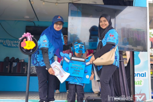 SEMANGAT SI CILIK BERKOSTUM ROBOT CURI TUMPUAN, RAIH JOHAN FUN WALK EDU FUN MADANI