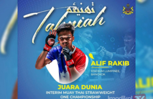 ANAK KELANTAN CIPTA SEJARAH, ALIFF RAKIB JUARA DUNIA ONE CHAMPIONSHIP
