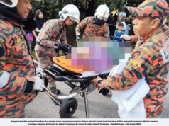 DUA WARGA EMAS TERPERANGKAP, KELISA TERJUNAM DALAM LONGKANG