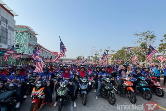 RIBUAN BELIA PELBAGAI KAUM KONVOI MOTOSIKAL KIBAR JALUR GEMILANG