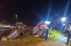 PROTON WIRA TERBALIK DALAM PARIT, PEMANDU MAUT TERSEPIT