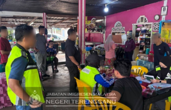 EMPAT OPERASI IMIGRESEN, SEMBILAN PATI DITAHAN DI TERENGGANU