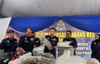 POLIS PULAU PINANG LUPUS BARANG KES BERNILAI RM13.5 JUTA