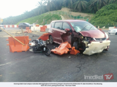PENUNGGANG MOTOSIKAL MAUT BERTEMBUNG KERETA