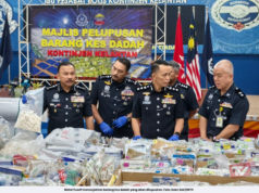POLIS KELANTAN LUPUS 6,536 BARANG KES DADAH BERNILAI RM1.1 JUTA