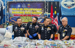 POLIS KELANTAN LUPUS 6,536 BARANG KES DADAH BERNILAI RM1.1 JUTA