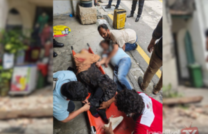DUA PELANCONG WARGA SRI LANKA VEDERA DIHEMPAP RUNTUHAN BATU BANGUNAN
