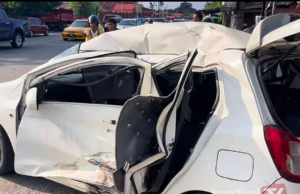 PENUNGGANG MOTOSIKAL BERKUASA TINGGI MAUT DIREMPUH AXIA
