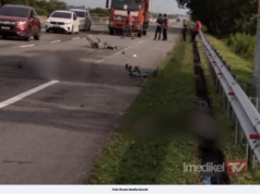 DUA PENUNGGANG BASIKAL MAUT DIREMPUH PERODUA KELISA