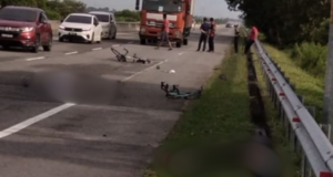 DUA PENUNGGANG BASIKAL MAUT DIREMPUH PERODUA KELISA