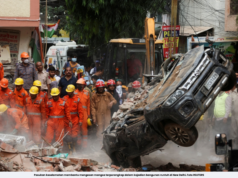 TIGA MAUT, RAMAI TERPERANGKAP BANGUNAN RUNTUH DI NEW DELHI