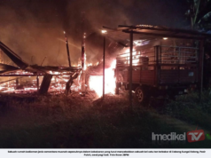 RUMAH MUSNAH SEPENUHNYA, LORI SATU TAN TURUT TERBAKAR DALAM KEBAKARAN DI PASIR PUTEH